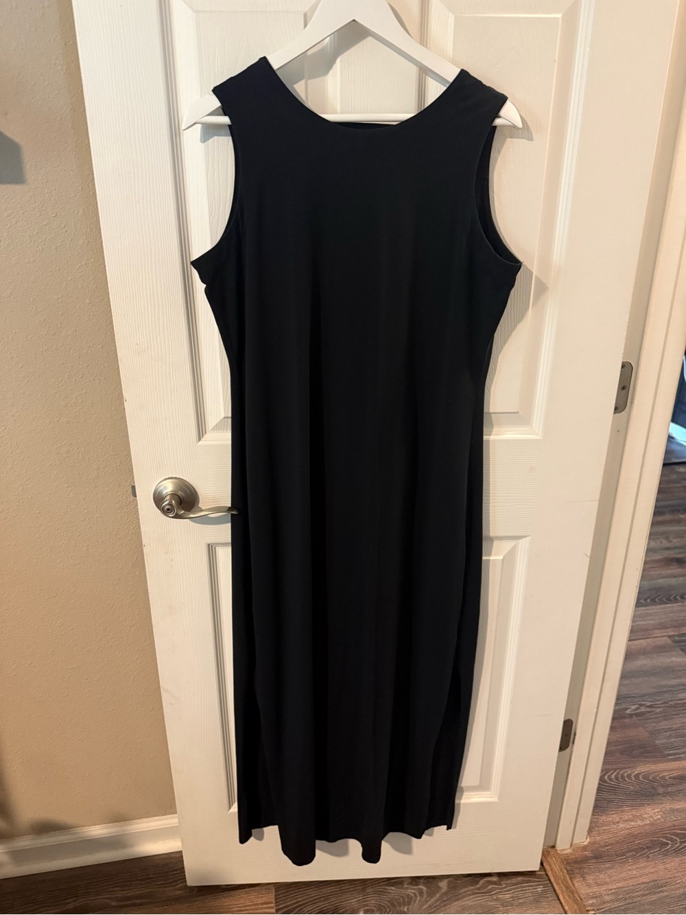 Women’s Ana Clare Sleeveless Boutique Black Maxi Dress! Flattering Fit! Large!